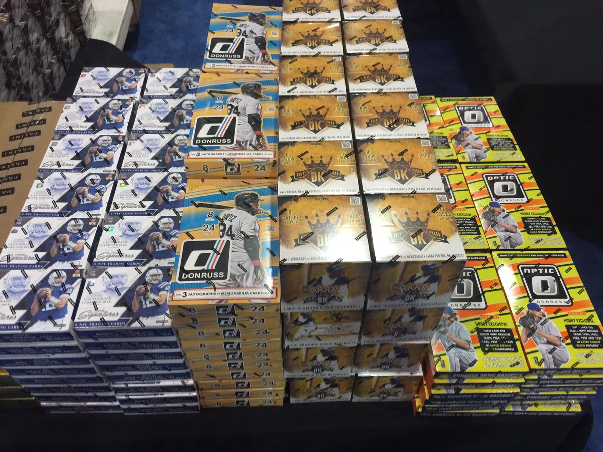 blowoutcards's tweet photo. @PaniniAmerica products 1st to be packed out these will be our best sellers @nscc booth 1220 #silverpacks https://t.co/TqlSzu3jwB