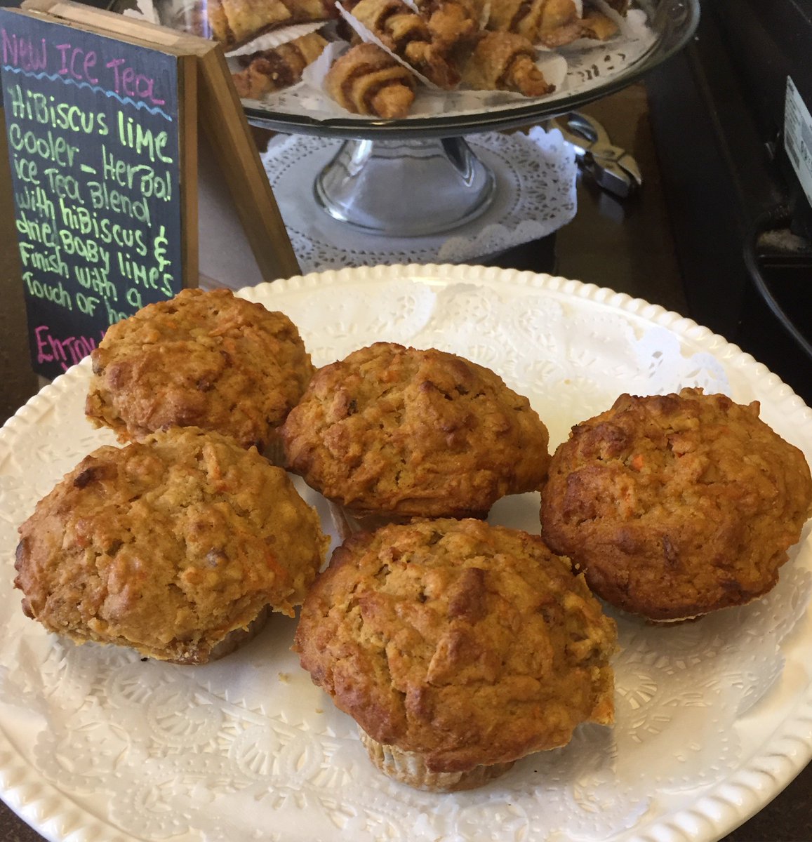 New to the lineup: gluten free morning glory muffins. #sallyannsbakery #glutenfree