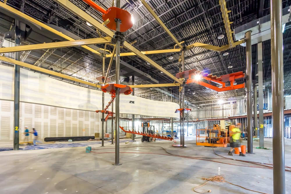 Gizmos_Fun's tweet photo. Our indoor ropes course is starting to take shape! https://t.co/sWK1Qo4LFI