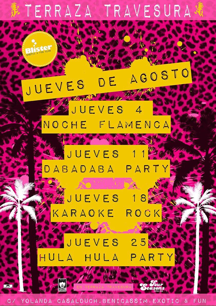 Preparados para los jueves de agosto en #blister #terrazatravesura #benicassim ? <a href="/nomepierdoniuna/">nomepierdoniuna</a> <a href="/tmobenicassim/">Turismo Benicàssim</a>