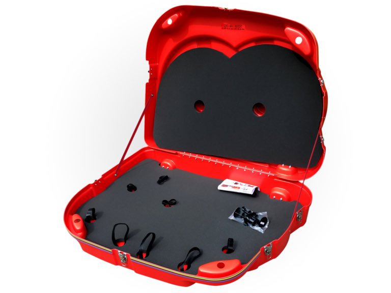 red cycling bike box ii