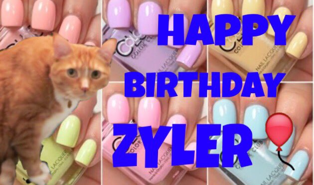 menchiesholo's tweet photo. Happy birthday ZYLER! Hope it's filled with your fave créme polish!
@nailogical @zylerthecat https://t.co/35NlI1mOAz