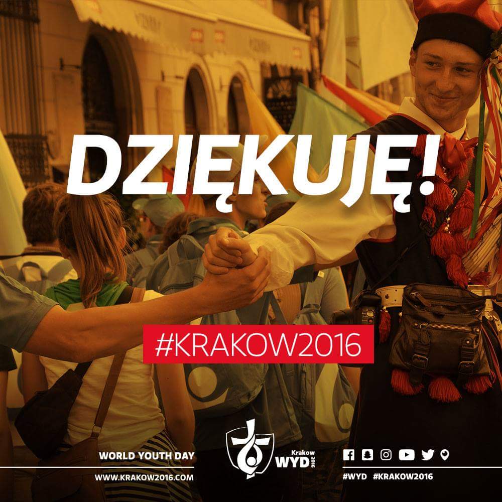 a_delbridge's tweet photo. Thank you #Krakow2016 My experience here has been incredibly uplifting and renewing. Feeling blessed #bneWYD16 🇵🇱🇦🇺 https://t.co/RtrAxxF538