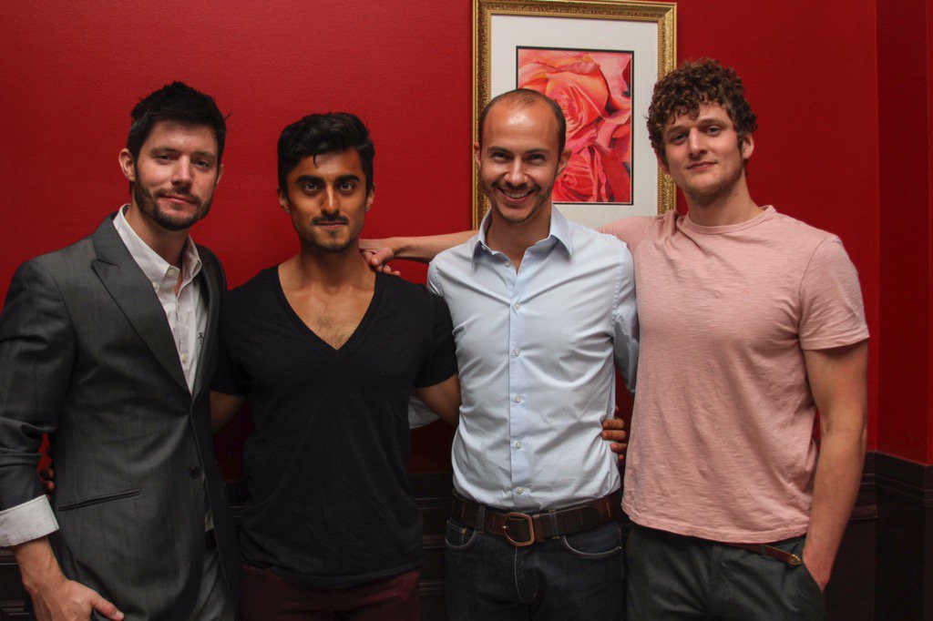 guysandpoems's tweet photo. When @stevenreigns met guys reading his poems. No cuteness here!!! #mcm @JustinASchwan @gopaldivan @JerodMeagher https://t.co/xqKgXjAU1u