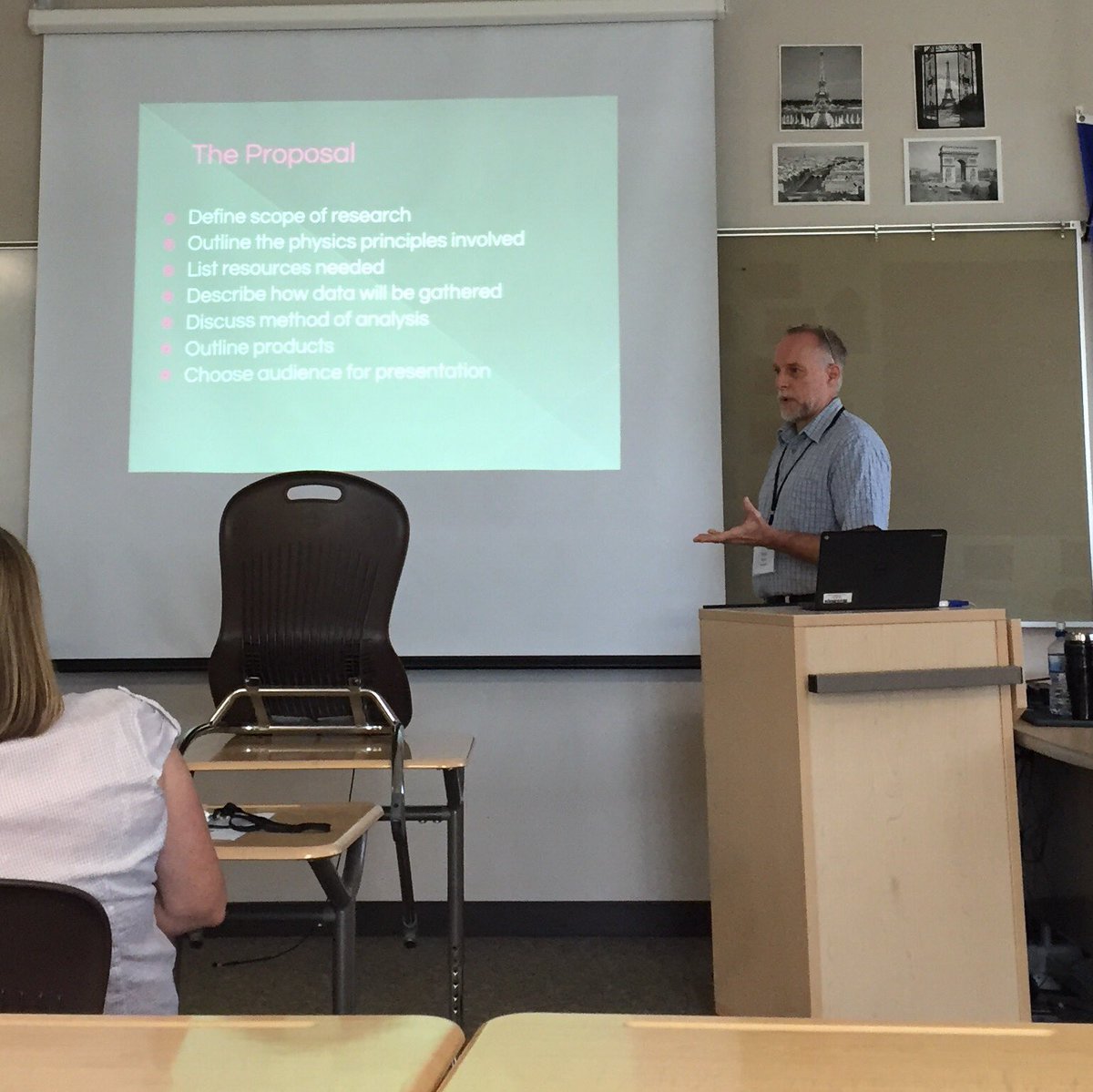 bussjd's tweet photo. @mead_doug discusses his students' self-directed projects in physics class. #mnpls16 https://t.co/XuJhPjkLon
