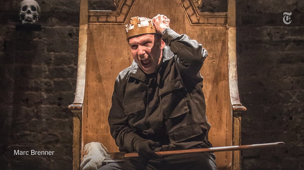 nytimestheater's tweet photo. You know these are scary times when “Richard III” starts to look like real life. https://t.co/IQfwCIrTL4 https://t.co/9utG8RbU42