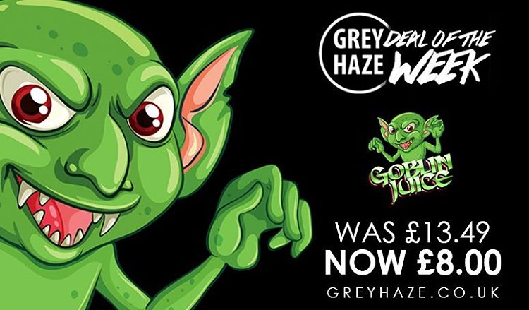 Goblin juice (tastes way better than it sounds) only £8.00 <a href="/GreyHazeEcigs/">GREY HAZE</a> bit.ly/ghazegoblin #vapefam #vapelife