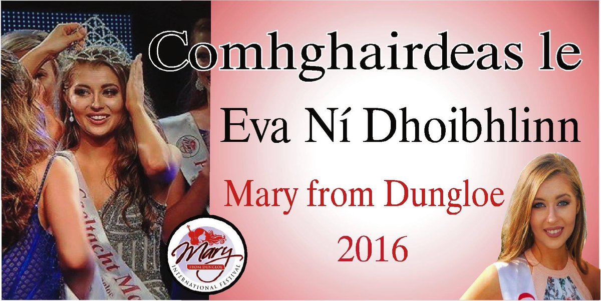 Máire an Chlochláin Leith 2016... Comhghairdeas Eva👏👏👏