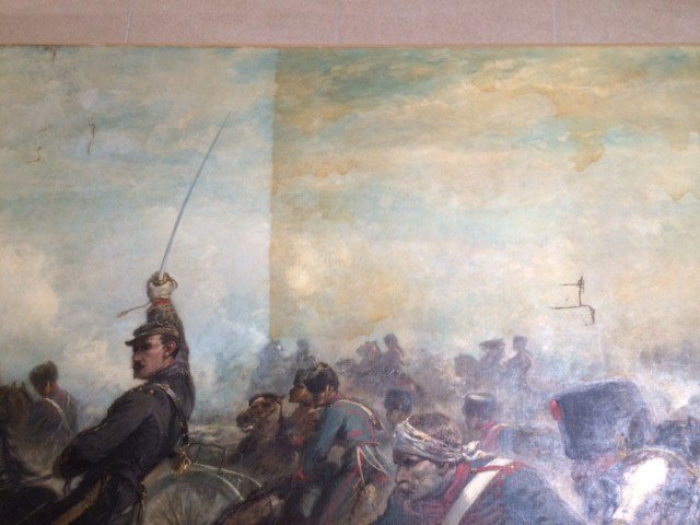 MuseeOrsay's tweet image. "Charge de l'artillerie" de Schreyer. Nouvelle restauration publique actuellement au musée
&amp;gt;musee-orsay.fr/fr/collections…