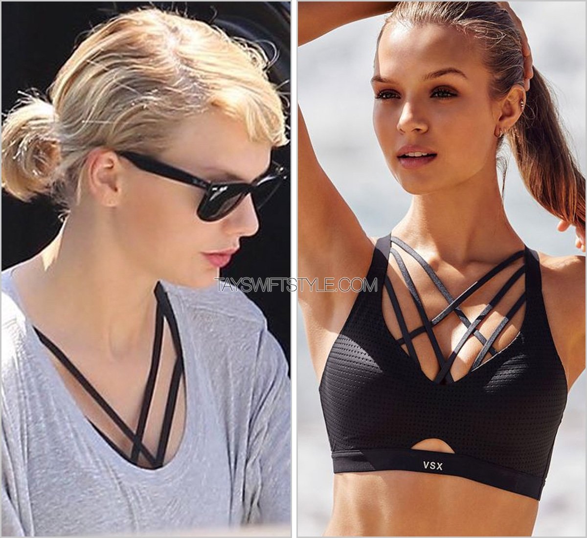 Sarah Chapelle on X: Taylor Swift hits up the gym wearing a @VictoriasSecret  sports bra (July 31) —   / X