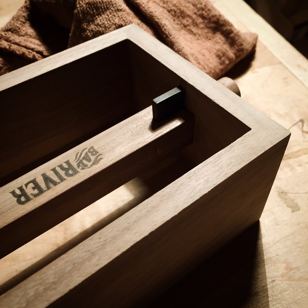 This ebony "key" secures the mortise &amp; tenon juncture of the dowel stick and frame. #banjo #woodworking #joinery