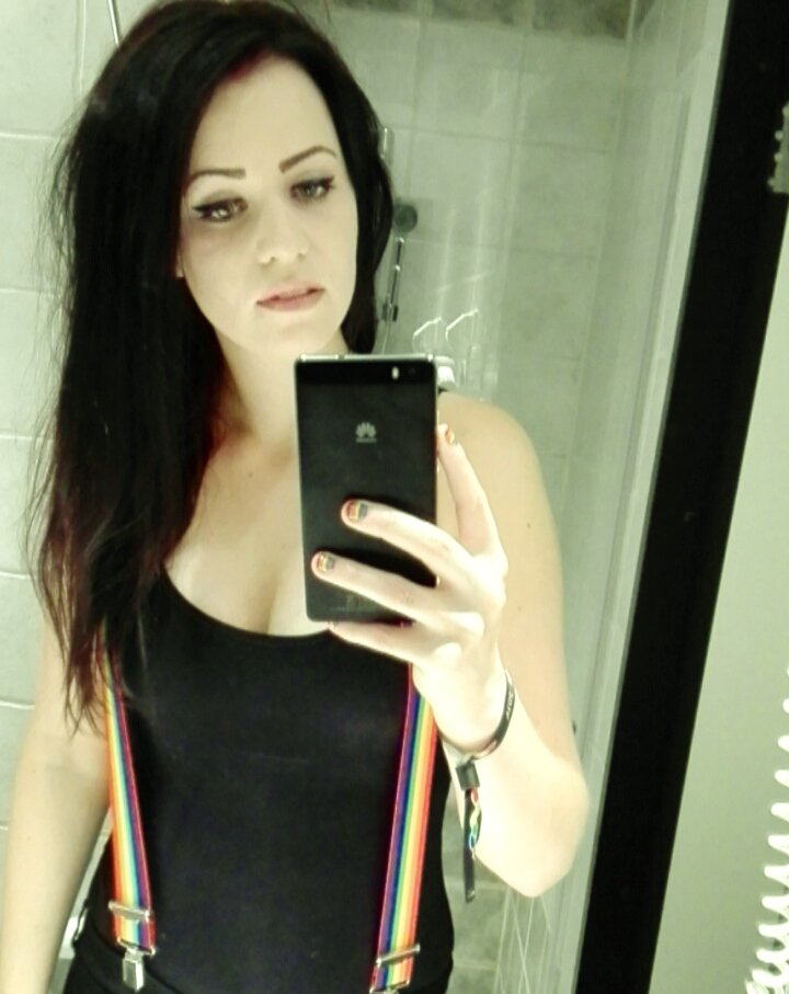 Back at home after an lovely time at Stockholm Pride 😊 Gotta love the rainbow clothing braces I got myself 🌈