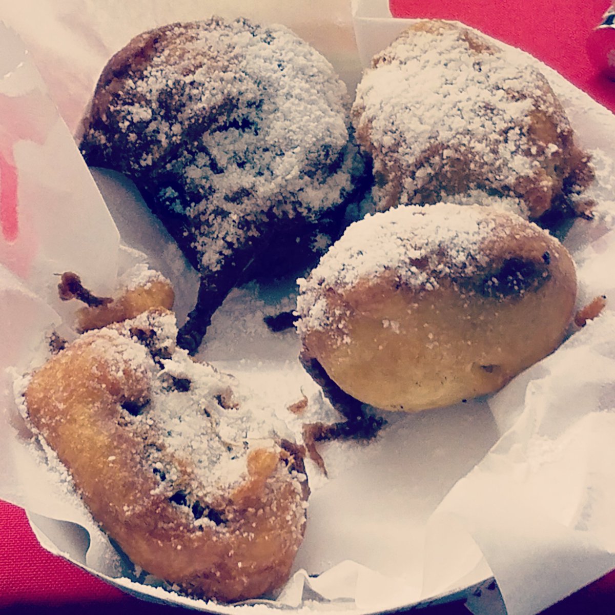 deadcreekcycles's tweet photo. Enjoying deep fried oreos at our booth at the county fair! #warrencountyfarmersfair #deepfriedgoodness #bikerlife https://t.co/3olScc6K2O
