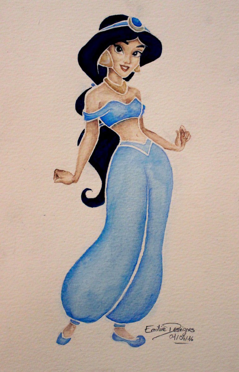 Still celebrating that <a href="/KarenDavid/">KarenDavid</a> will be Jasmine on #OnceUponaTime, so here is a watercolour to prove it ♥ #ouat