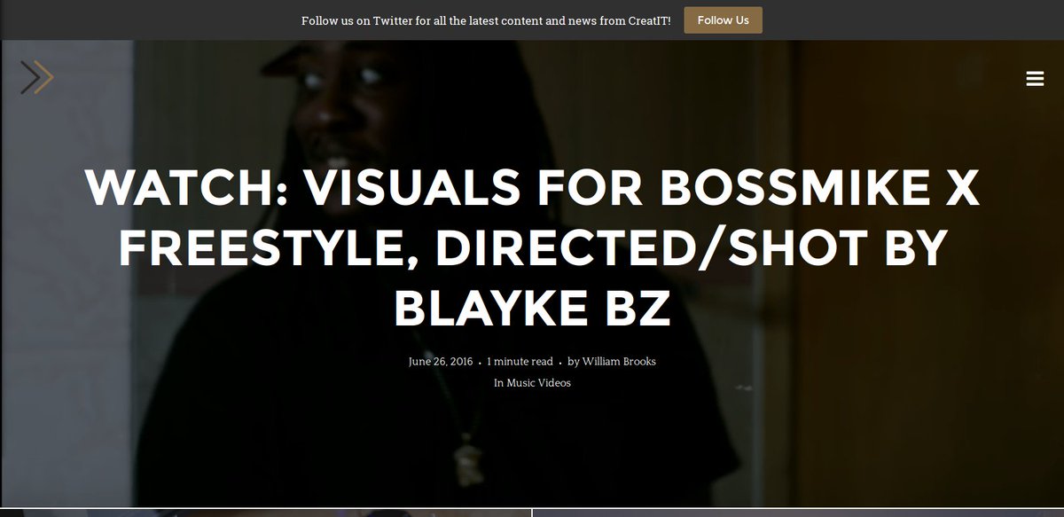 CreatitSpace's tweet image. First up: @CreatITMag

CreatITMag.com

Check out CreatIT Magazine.

First issue release Fall 2016.