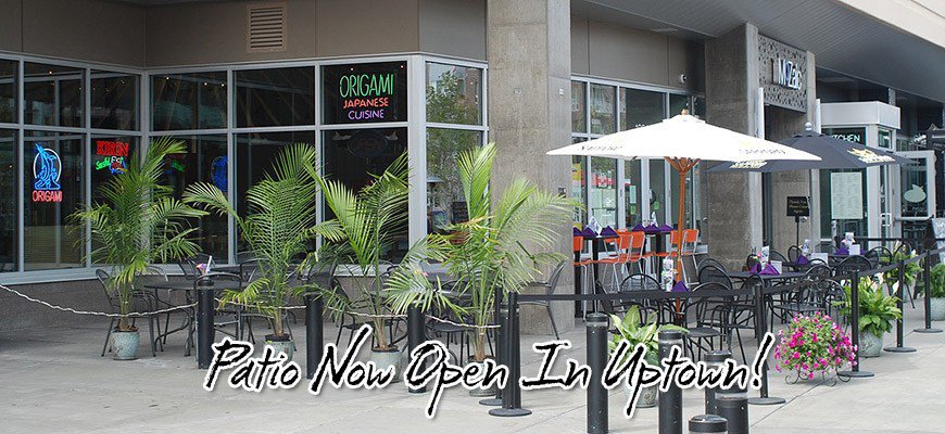 Patio is now open at Origami Uptown! origamirestaurant.com/patio-is-now-o…