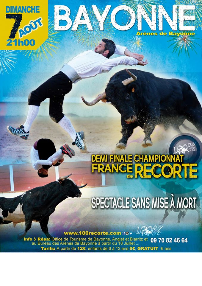 Segunda semifinal del Campeonato de Francia de cortes, 7 de agosto, Arénes de Bayonne.