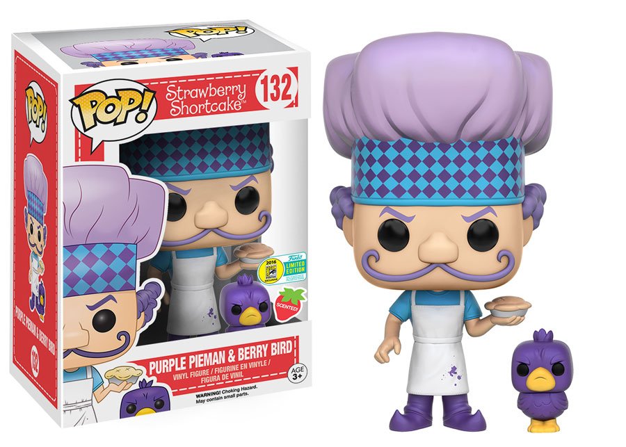 Funko's tweet photo. RT &amp; follow @funko for the chance to win an SDCC 2016 exclusive scented Purple Pieman and Berry Bird Pop! https://t.co/Kk3dkMNONq