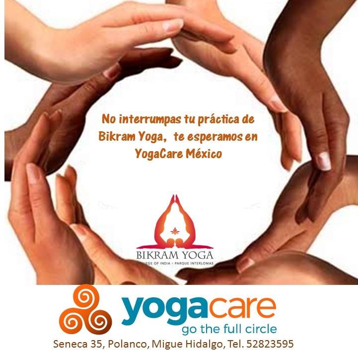 Comunidad #BikramYogaInterlomas continua tu camino Yogui, trae tu comunicado impreso y recibe un descuento.