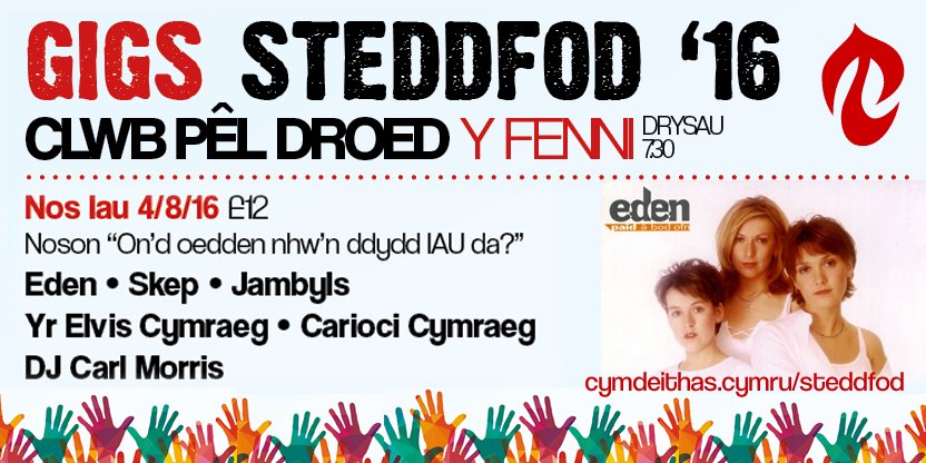 gigscymdeithas's tweet photo. Paid a bod ofn dod i noson "On'd oedden nhw'n ddyddIAU da?" Nos Iau, Clwb Pêldroed y Fenni. Tocs o uned @cymdeithas! https://t.co/K0IO7KjMVE