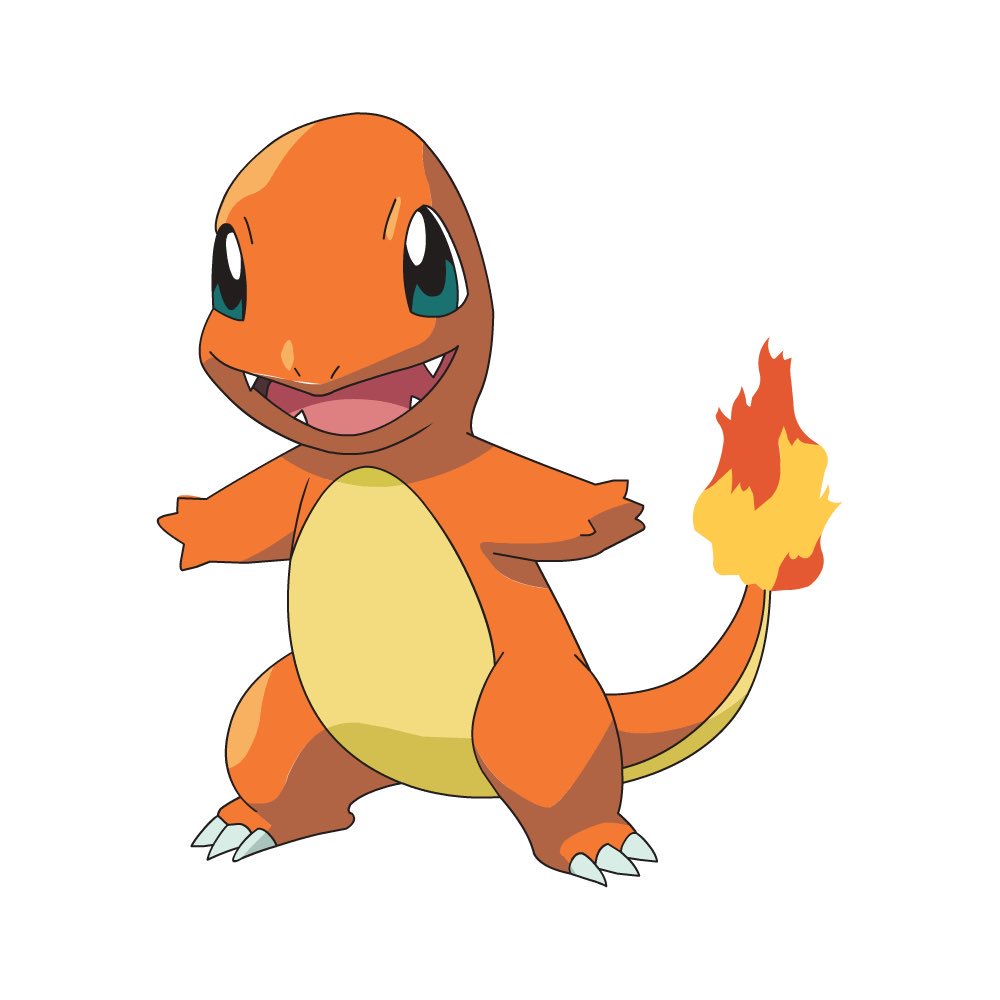 オーキド・ユキナリ on Twitter: "ポケモンNo．4 〜ヒトカゲ〜 分類 トカゲポケモン タイプ ほのお たかさ 0.6m おもさ ...
