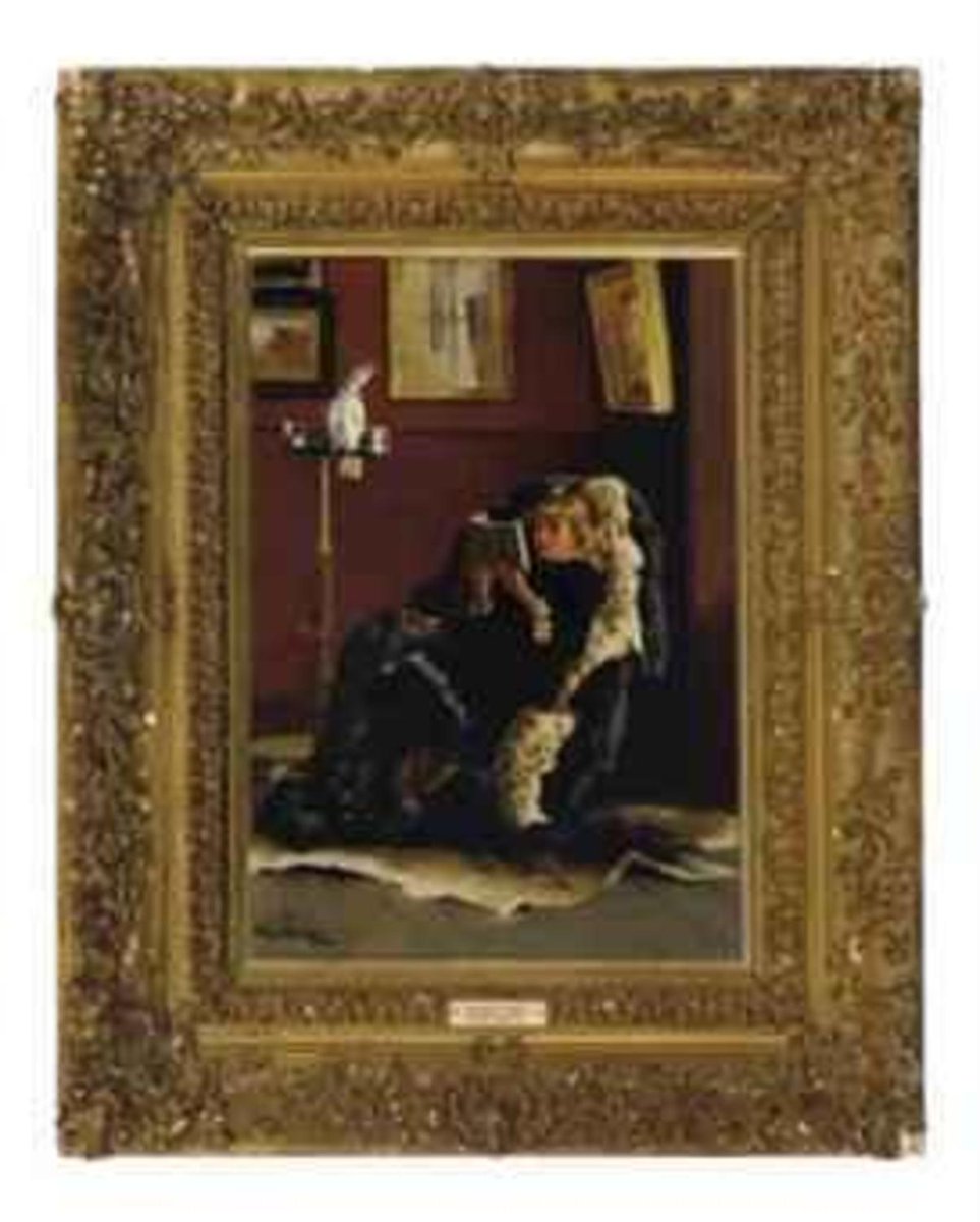 wardlearthur's tweet image. Good Companions, 14×10in, Sold for $3,000 USD #arthurwardle auctionclub.com/public/histori…