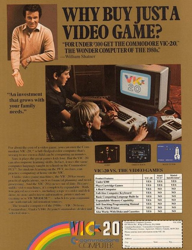 techflashback's tweet image. While overshadowed by the #c64, the #commodore Vic-20 was actually a quite capable computer! #retrogaming