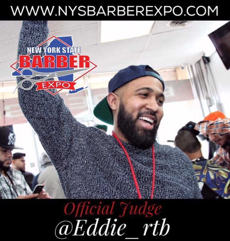 NotAloneJason's tweet image. Make sure you come check out special guest judge @eddie_rtb at The New York State Barber E… ift.tt/2aEijqw