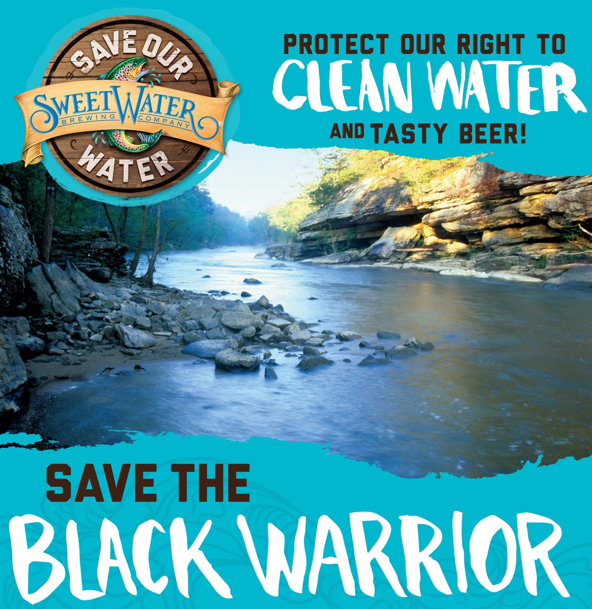 1 month left to SAVE THE BLACK WARRIOR with <a href="/sweetwaterbrew/">SweetWater Brewery</a> in #Tuscaloosa and #Birmingham! blackwarriorriver.org/save-the-black…