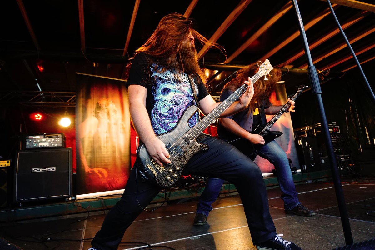 Nicolas on Bass @ Rockelingen #metalfest  komah.net
