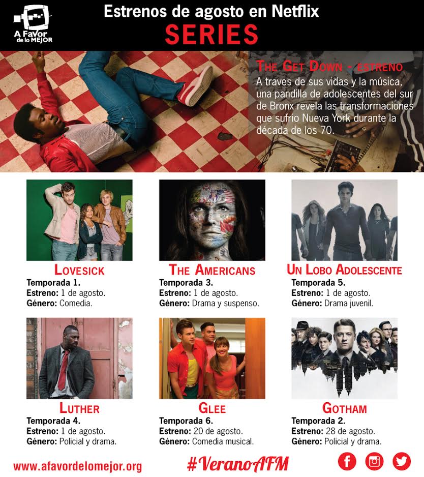 afavordelomejor's tweet photo. Agosto llega con estrenos en @NetflixLAT , conoce qué series se estrenan éste mes en la plataforma! #VeranoAFM https://t.co/XgXHt9TdA0
