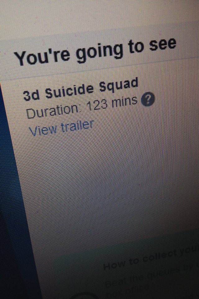 Suicide squad tickets are booked for the 3D viewing on Friday! Never been so excited for a movie before 🙌