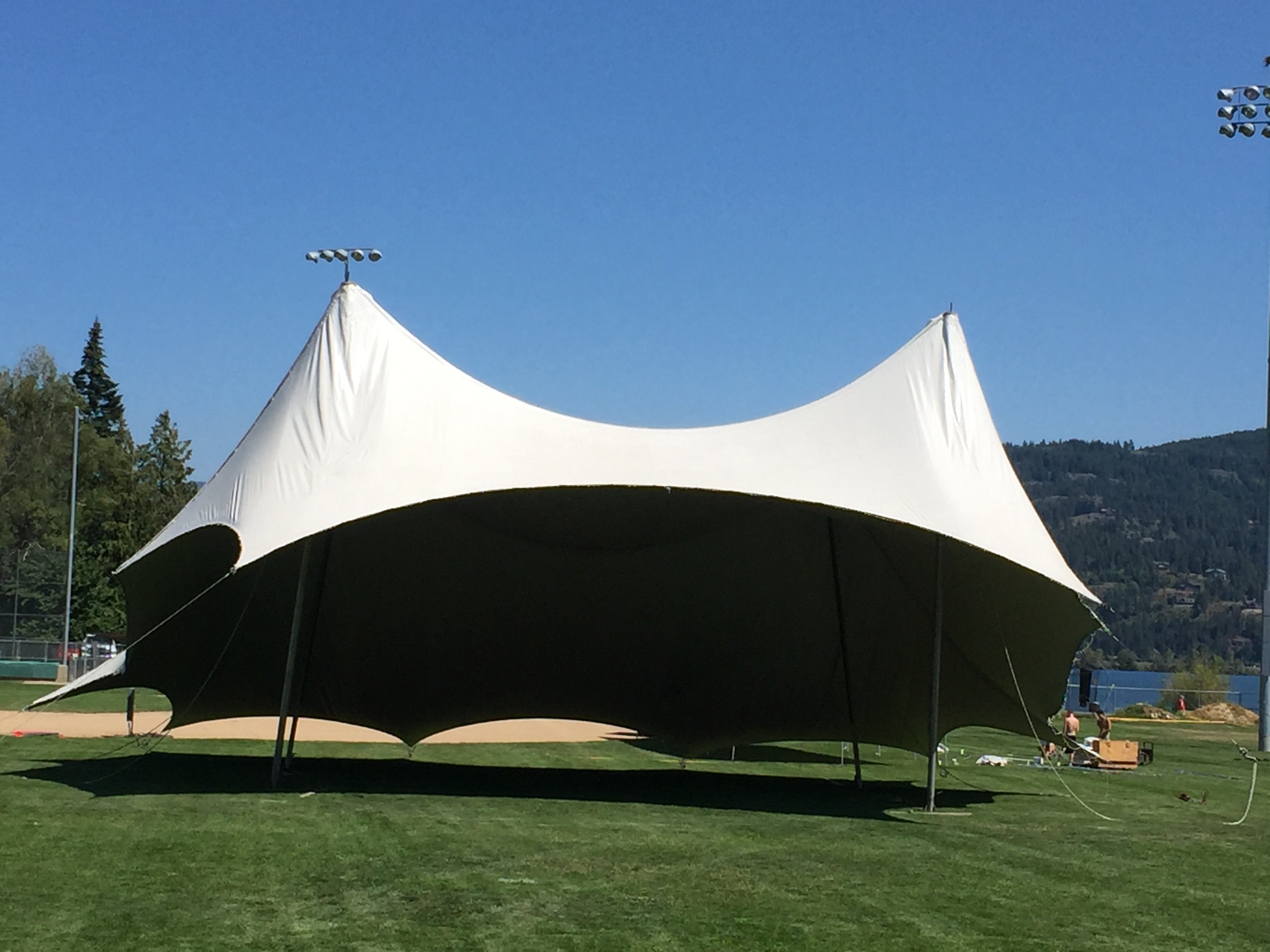 Big white cheap tent
