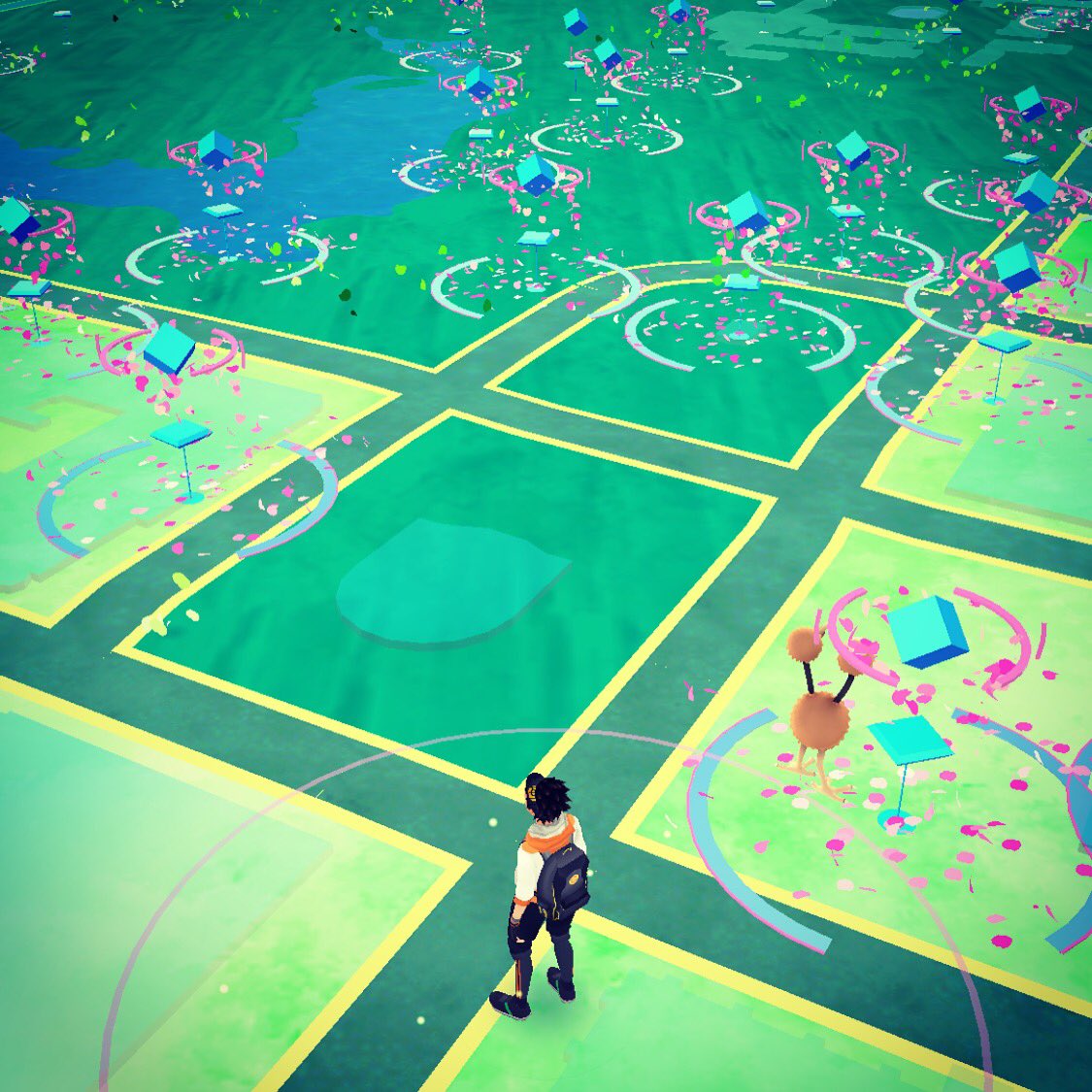 asheresque's tweet photo. Central Park, where Holden Caulfield watched the ducks. #PokemonGO #Duduo #NYC https://t.co/AutLDgBfJx