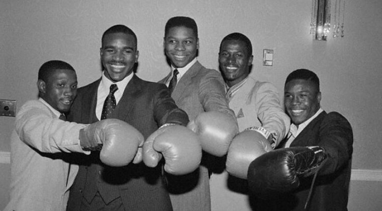 Remembering the original Dream Team- '84 #TeamUSA boxing w/<a href="/holyfield/">Evander Holyfield</a> <a href="/MarkBreland/">Mark Breland</a> bit.ly/2aUtyJf #Olympics