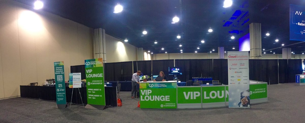ScanSourceComm's tweet photo. Come stop by the @ScanSourceComm VIP Lounge and enjoy a snack on us #CPEvolution https://t.co/lbF91zhUTU