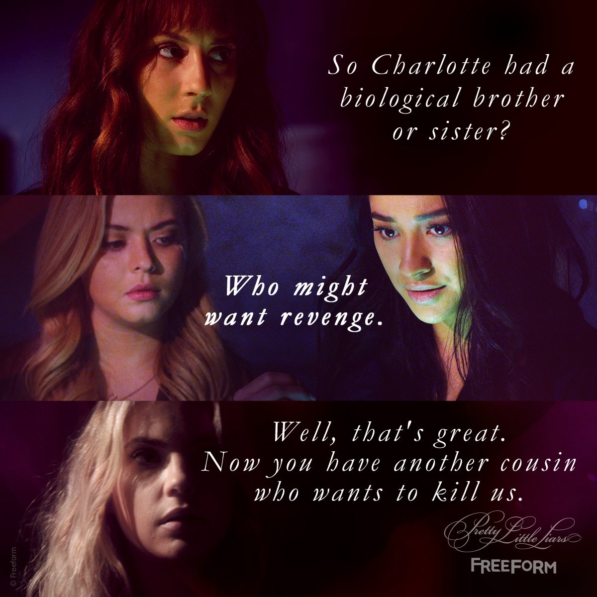 PLLonMax's tweet photo. Get closer to finding out who is after the #PrettyLittleLiars TONIGHT during a new episode at 8/7c! https://t.co/E7uZO8Vap9