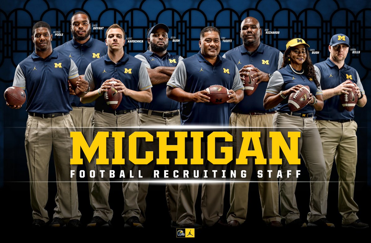 UMJumpmanFB's tweet image. Good morning from the Michigan Football recruiting staff! #GoBlue