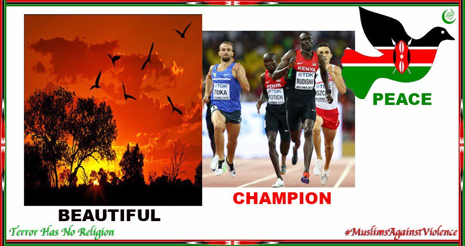 Beautiful. CHAMPIONS. Peaceful.
#KenyaIn3Words 
#HellenObiri