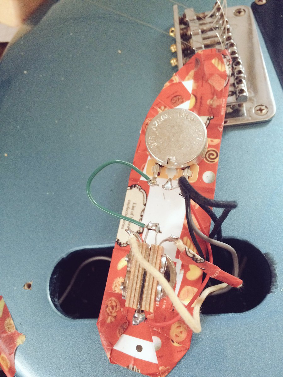 Squier'51の改造終わりました。ピックアップを2シングル(Fender