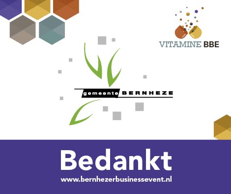 Bedankt <a href="/bernheze_gem/">Gemeente Bernheze</a> als Diamantsponsor.Weer wat extra vitamine erbij… #sponsoring #dankjewel #15oktober #applaus