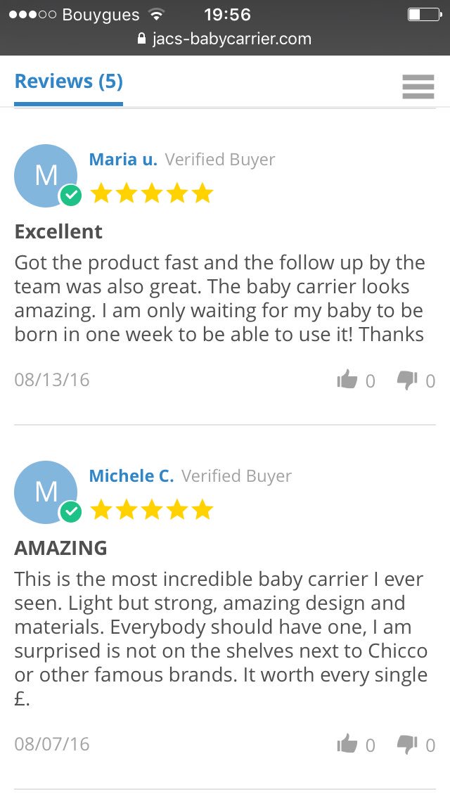 jacs baby carrier reviews