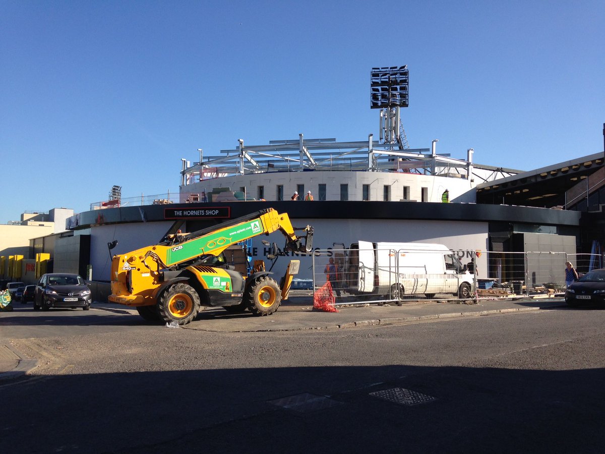 neil_k_g's tweet photo. Further update (as Monday 15 August 2016) on #NEcorner at #VicarageRoad #watfordfc - plenty of progress... #Hornets https://t.co/KZUTmUXMaj