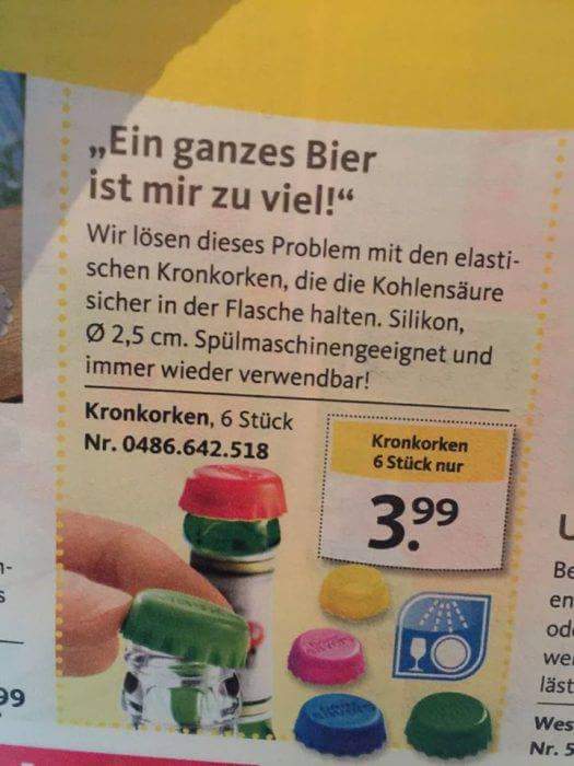kuhmuh's tweet photo. Was ist absurder als wiederverschließbare Schokolade? Richtig. Wiederverschließbares Bier. https://t.co/1ADS746ykM