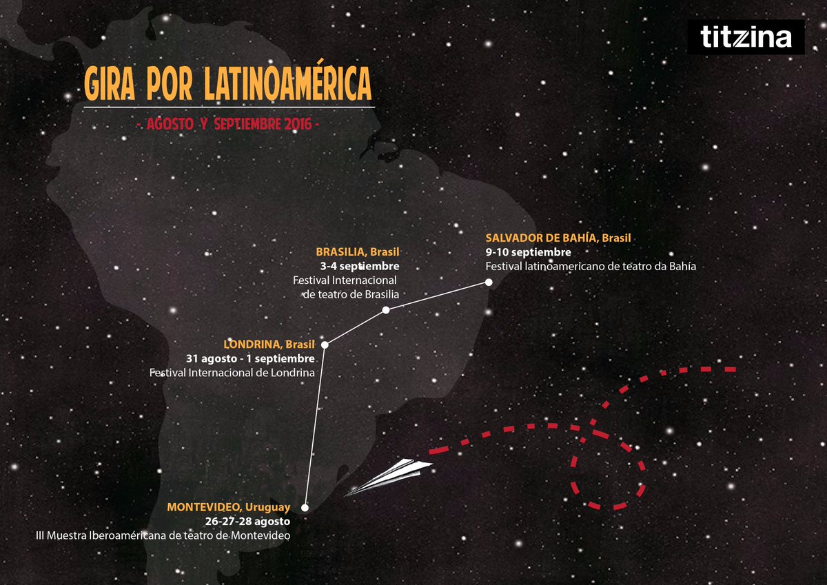 Titzina's tweet photo. a una semana de viajar a Lationamerica #titzina #distanciasieteminutos. Nos vemos en Uruguay y Brasil. https://t.co/hszmzKOF4s