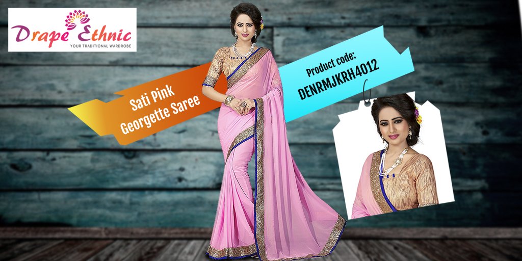 Pink #Georgette #Party #FestiveSaree
Product code: DENRMJKRH4012
Buy Now: goo.gl/GatJ9p
#DrapeEthnic