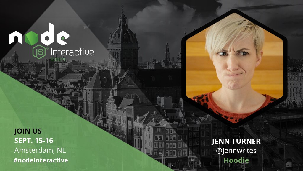 nodejs's tweet image. What&apos;s going on in #opensource JavaScript projects? @jennwrites will give you all the info during #NodeInteractive