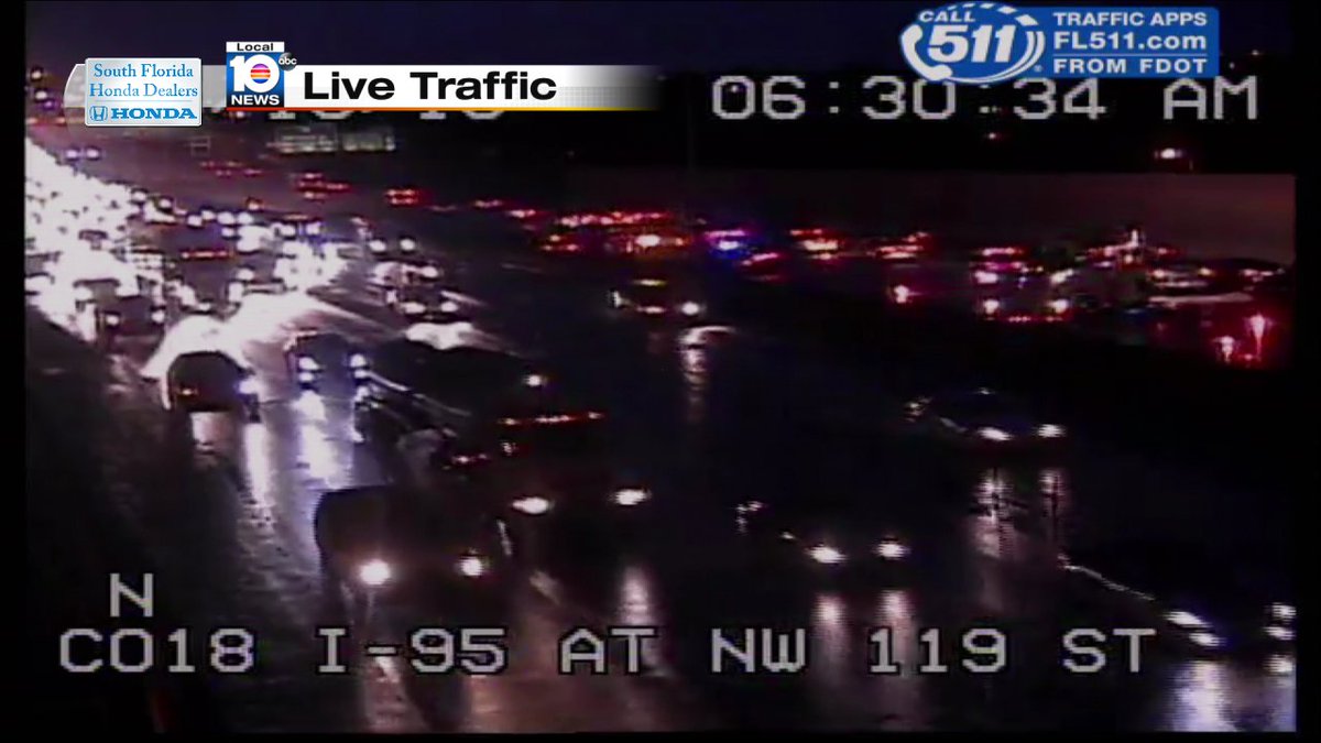 Crash on I-95 NB Express Lanes at NW 125th St. #traffic #miami https://t.co/CxOvMfwmJ1