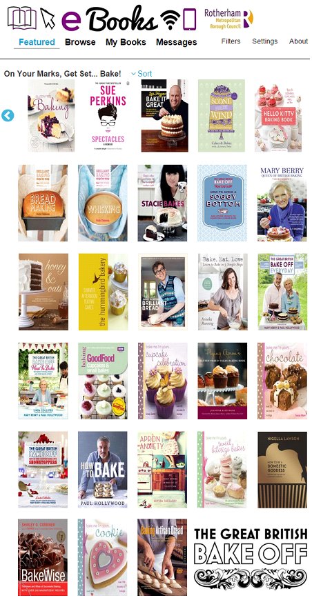 RothLibraries's tweet photo. We've arrived! And as it's #TechTuesday what could be better than some mouthwatering eBooks? @smartlibraries #GBBO x https://t.co/gOUnMHM329