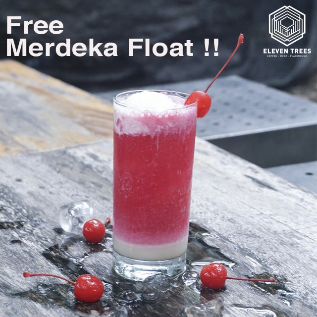Celebrating Indonesia 71st Independence day in ElevenTrees and get free "Merdeka Float" with Rp71.000 minimun order,